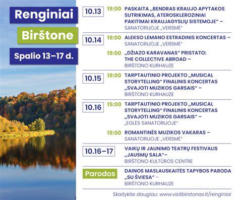Jaunimo renginiai Birštone