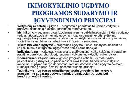 ikimokyklinio ugdymo gairių principai peizažas (iliustracija)