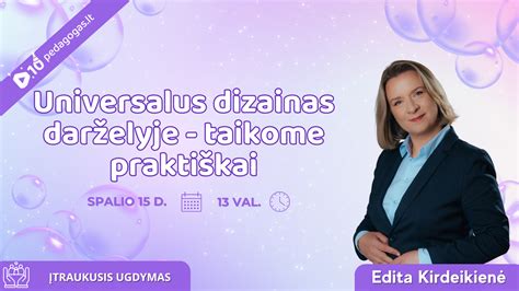 universalus dizainas mokymuisi schema