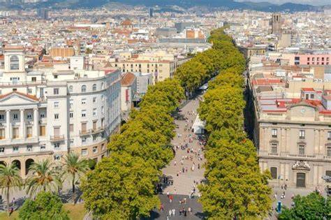 La Rambla ir Barselonos panorama