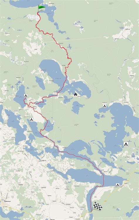 baidarių maršrutas mituvos upė (žemėlapio vizualizacija)