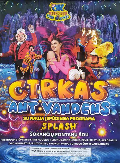 scenos programa „SPLASH“ ir vandens šou