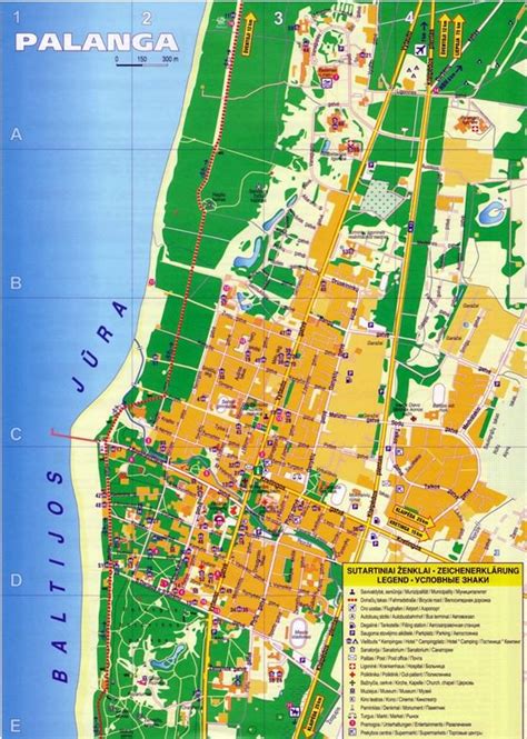 palanga family attractions mapa