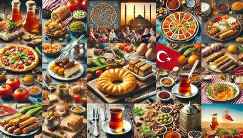 turkish culinary imagery infographics