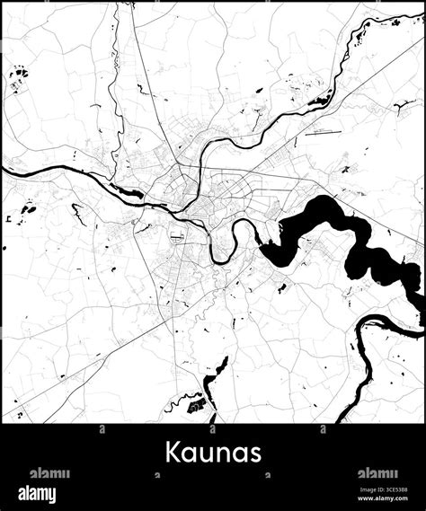 kaunas tourism centers map