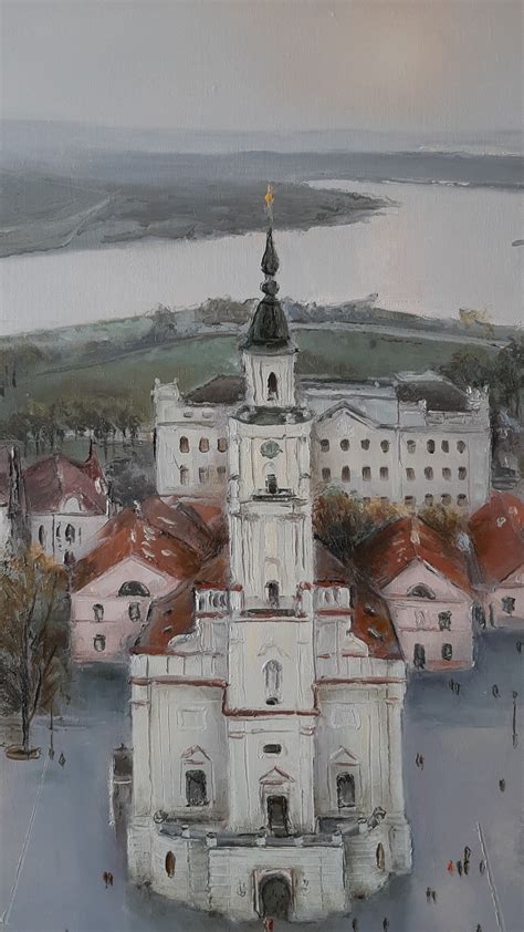 Kauno Angelų takų vaizdas naktį