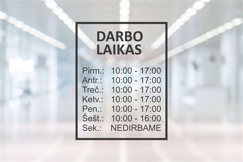 grafikas ir darbo laikas Klaipėdoje