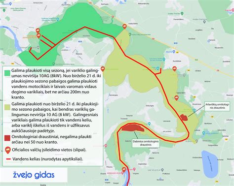 pontos infrastruktūros žemėlapis ir pontonai Kauno mariose