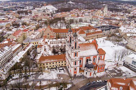 Vilniaus senamiestis panoramos vaizdas
