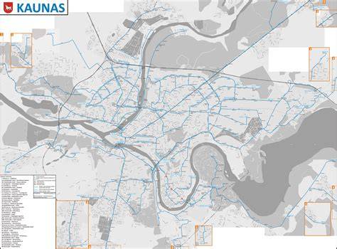 žemėlapis Kaunas ir aplinka (infografika)