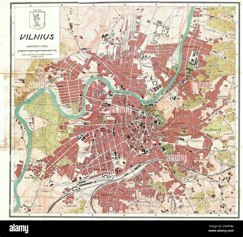 Vilnius Old Town and landmarks map