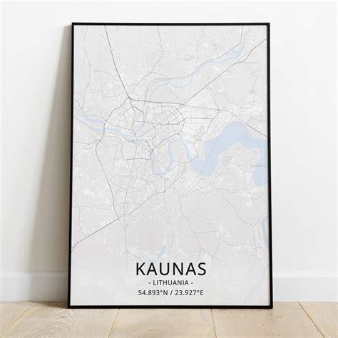 žemėlapis Kaunas Olesiundas nuotykis