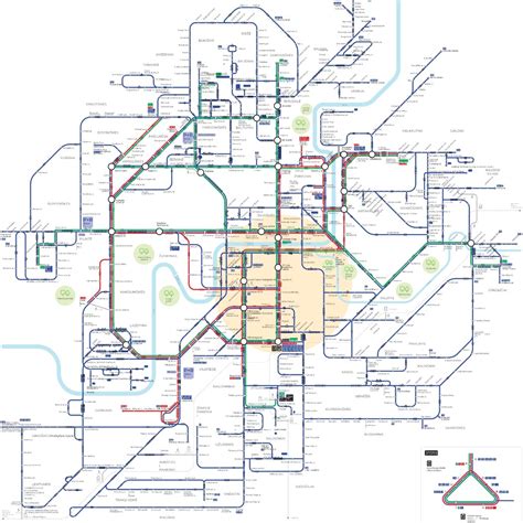 Apžvalginė Vilniaus viešojo transporto diagramų iliustracija