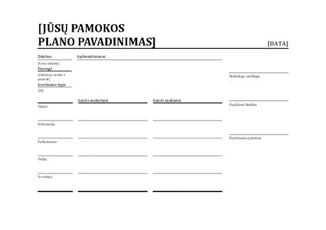 maršrutų nuorodos ir planavimo lapas