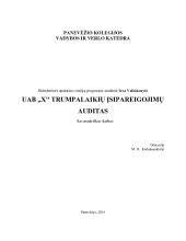 Trumpalaikių įsipareigojimų vizualizacija (finansinės įsipareigojimų struktūra)