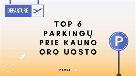 Parkingų pasirinkimo žemėlapis prie Kauno oro uosto