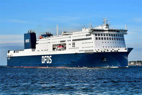 keltai DFDS maršrutai schema
