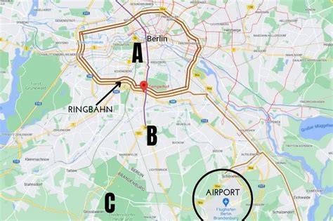 Berlyno Brandeburgo oro uosto žemėlapio kelias