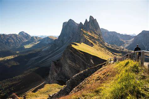 Seceda ridgeline fotografijos vieta