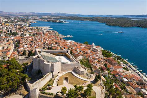 Kroatijos pakrantės kraštovaizdžio panorama