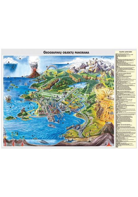 Geografinių objektų ir fiordų rinkinys (fiordo kraštovaizdžio nuotrauka)