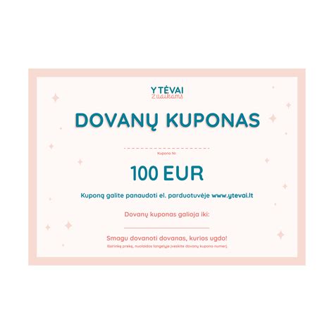 Dovanų kuponas muziejui