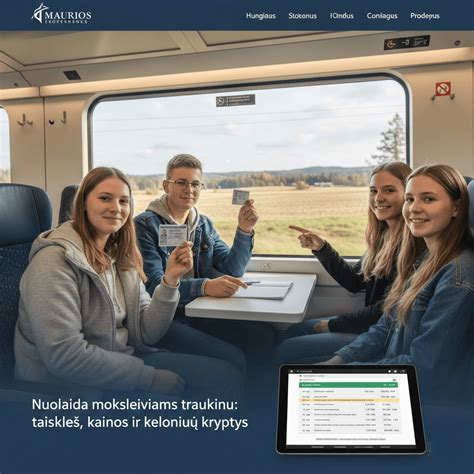 Kelionių informacijos ir nuolaidų skaidrė