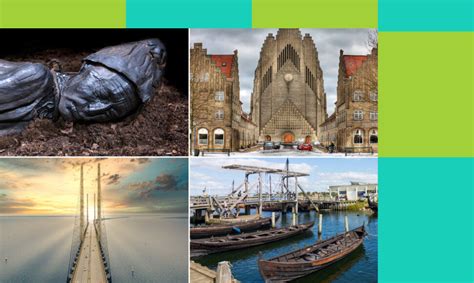 Danijos lankytinos vietos infografika