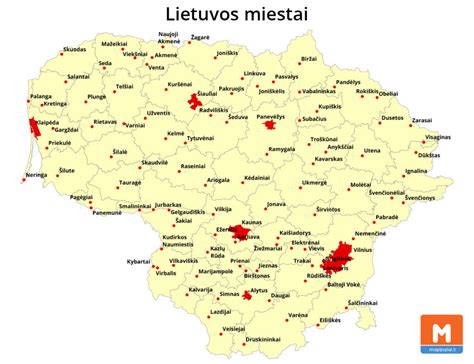 Kurortiniai miestai Lietuvos sodybose nuomos žemėlapis