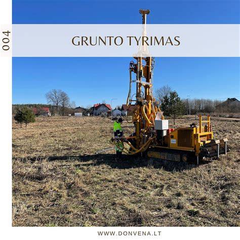 grunto tyrimas procedūra