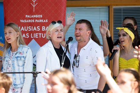 šeimos gimtadienio šventė Palangos vasaros parke