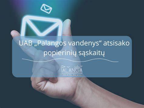 Palangos vandenys sąskaitų pateikimas infografika