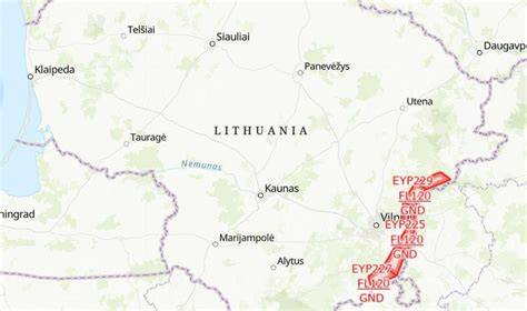 Oro erdvės saugumo priemonės regione žemėlapis
