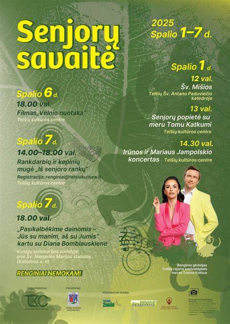senjorų savaitės grafikas