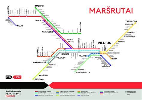 Baltijos sostinių traukinių maršrutų grafikas