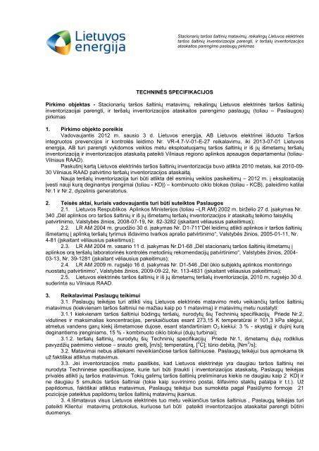 techninės specifikacijos diagram