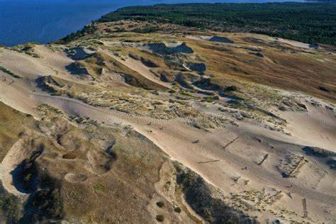 planas ir Curonian Spit vaizdas
