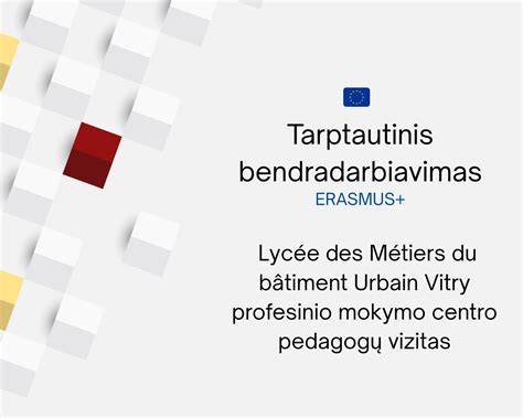 tarptautinis bendradarbiavimas Erasmus+ patirtimi