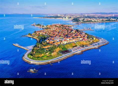 Bulgarian coast and Burgas cityscape