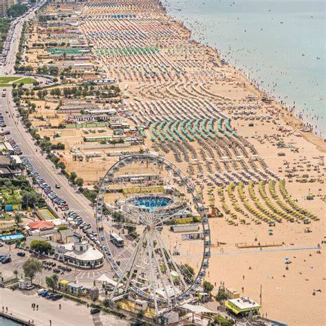 Rimini paplūdimių zonos vizualizacija