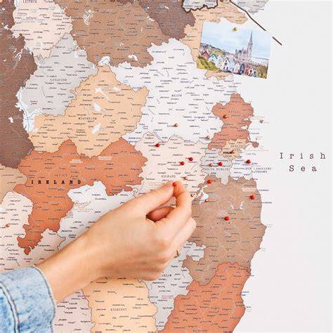 žemėlapis su maršrutais Šiaurės Airija - Kernrianas - Belfastas