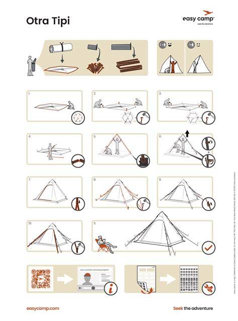 setup steps for Otra Tipi Tent