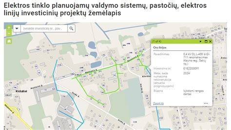 Elektros tinklų servituto žemėlapis