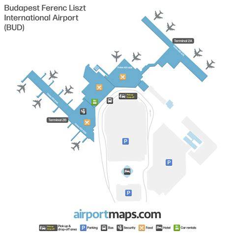 budapest airport transit map