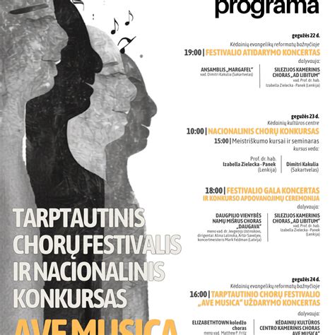 Festivalio Ave Maria vystymo palangiškoje bažnyčioje grafikų skaidrėje
