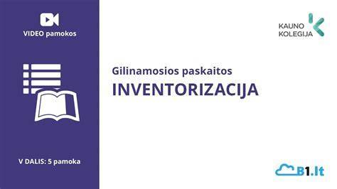 turto inventorizacijos dokumentų srautas (infografika)