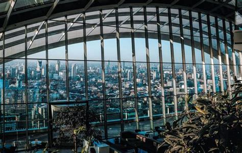 Londono miesto panorama iš Sky Garden