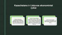 Ekonominiai ryšiai tarp Lietuvos ir Kazachstano infografika
