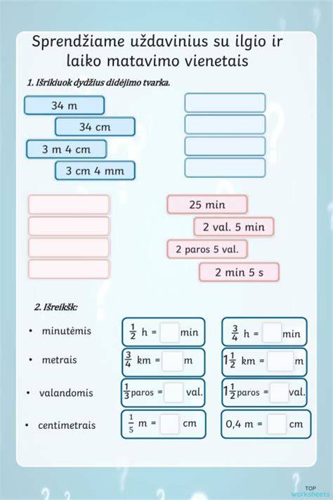 grandines matavimai ir ilgio nustatymas infografika