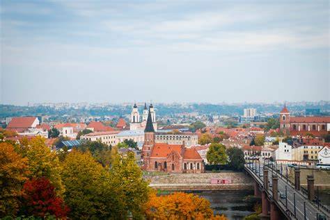 Kauno panorama iš Aleksoto apžvalgos aikštelės